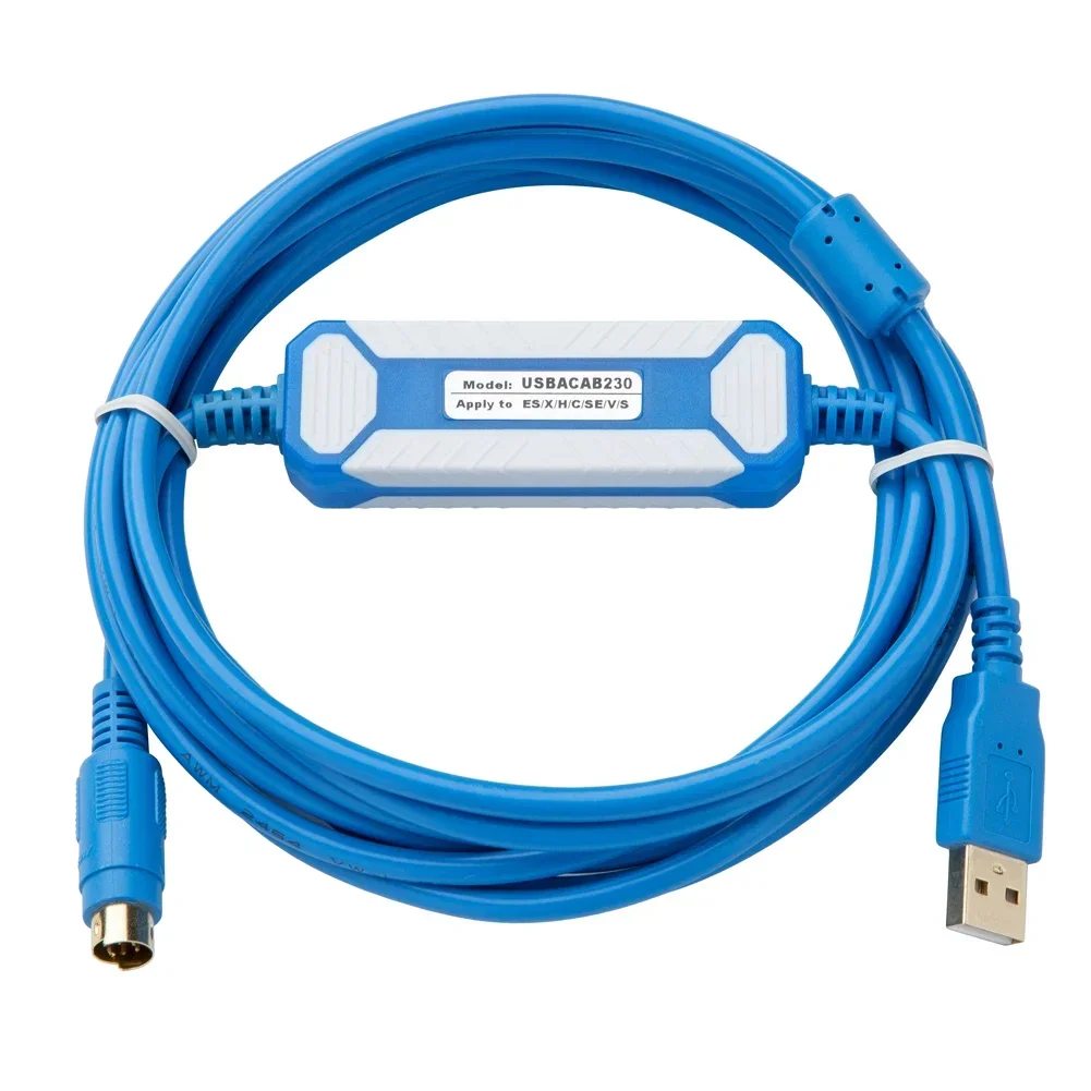 USBACAB230 Programming Cable for Delta DVP ES EX EH EC SE SV SS PLC USB-DVP USB TO RS232 Adapter For Xinje XC/XD/XE Date Line