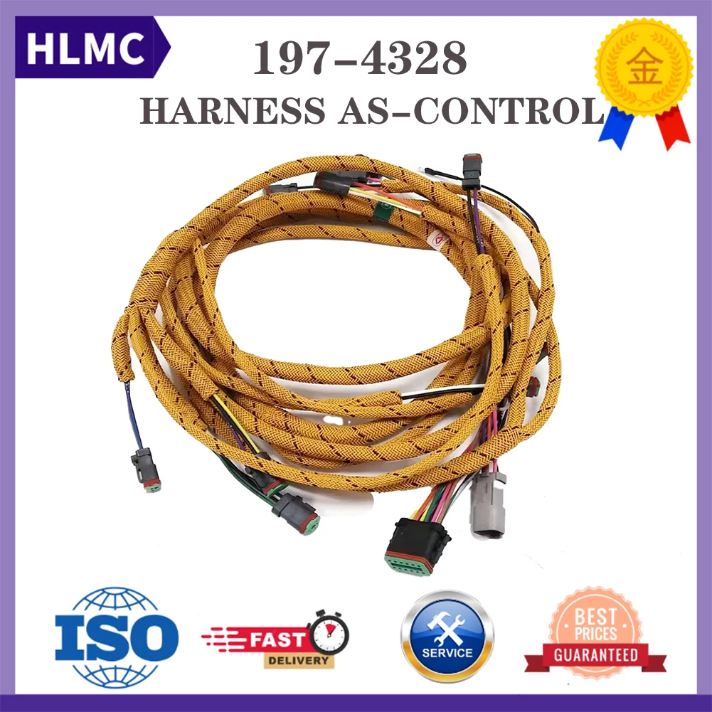 Piezas de maquinaria de construcción 197-4328 1974328 Arnés de cableado apto para excavadora 325C 325CL 322C Reemplazar piezas