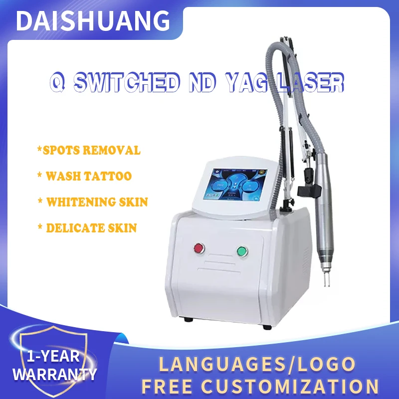 Portable 4 Wavelength Picosecond ND YAG Tattoo Removal Machine Pigment Removal Miniature Laser Skin Whitening Instrument