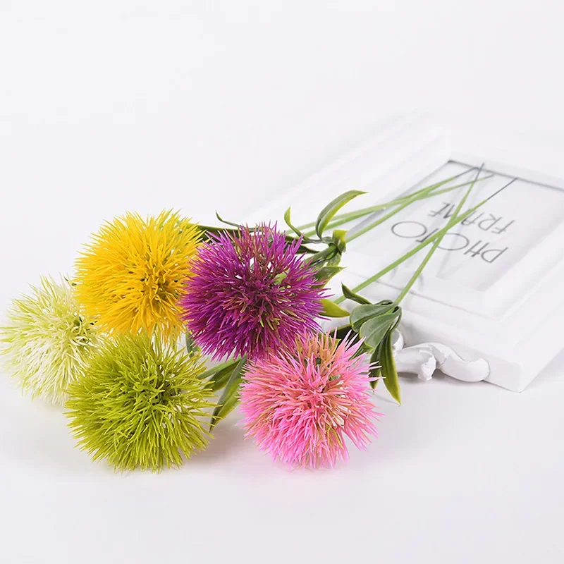 

1PC/lot Artificial Flowers Plastic Dandelion Ball for Wedding Home Decoration DIY Craft Gift Garland White roses Bodas Roses