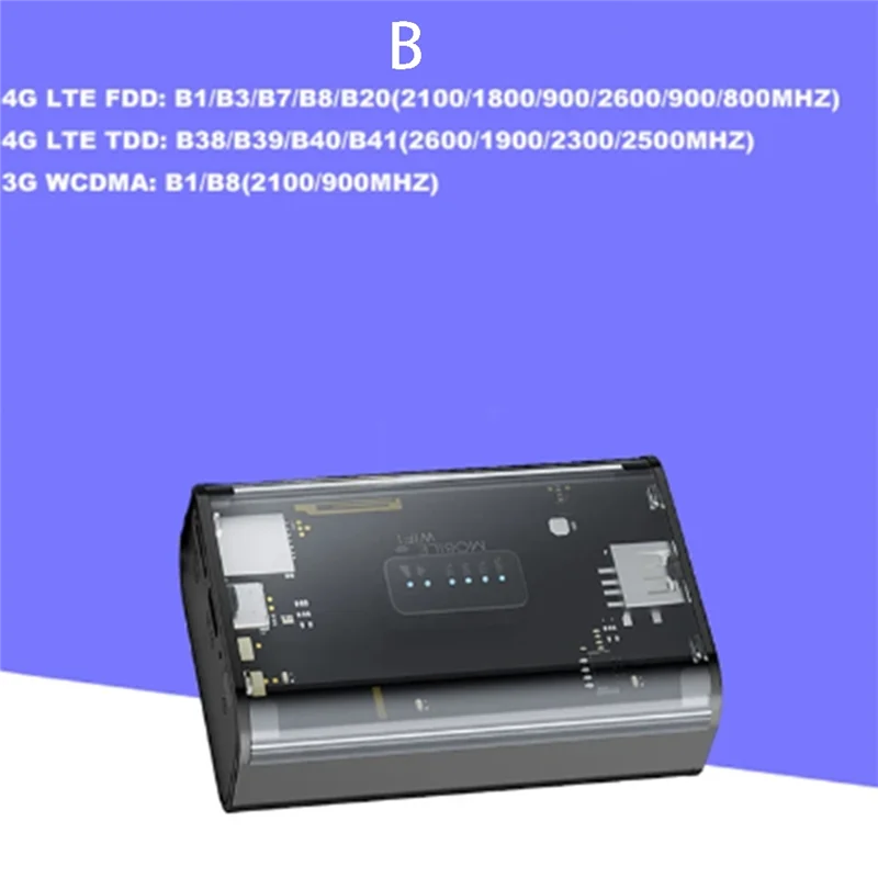 5200Mah LTE Router Proteble Mini 4G Router 150Mbps Wireless Wi-Fi Outdoor Travel Hotspot SIM Card Slot EU Version Durable