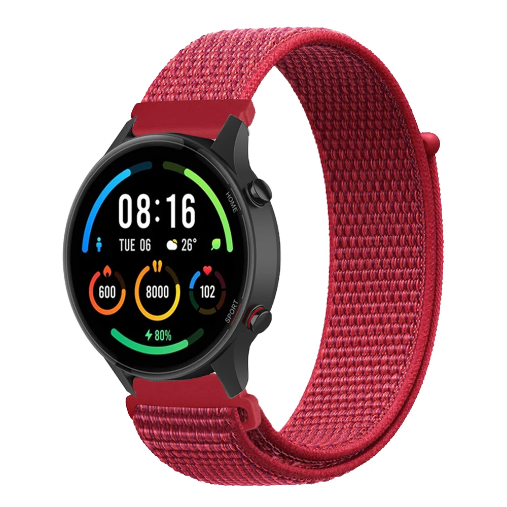 Браслет с нейлоновой петлей для Xiaomi Watch S1 Active Pro, спортивный цветной ремешок для смарт-часов Xiaomi Mi, 22 мм