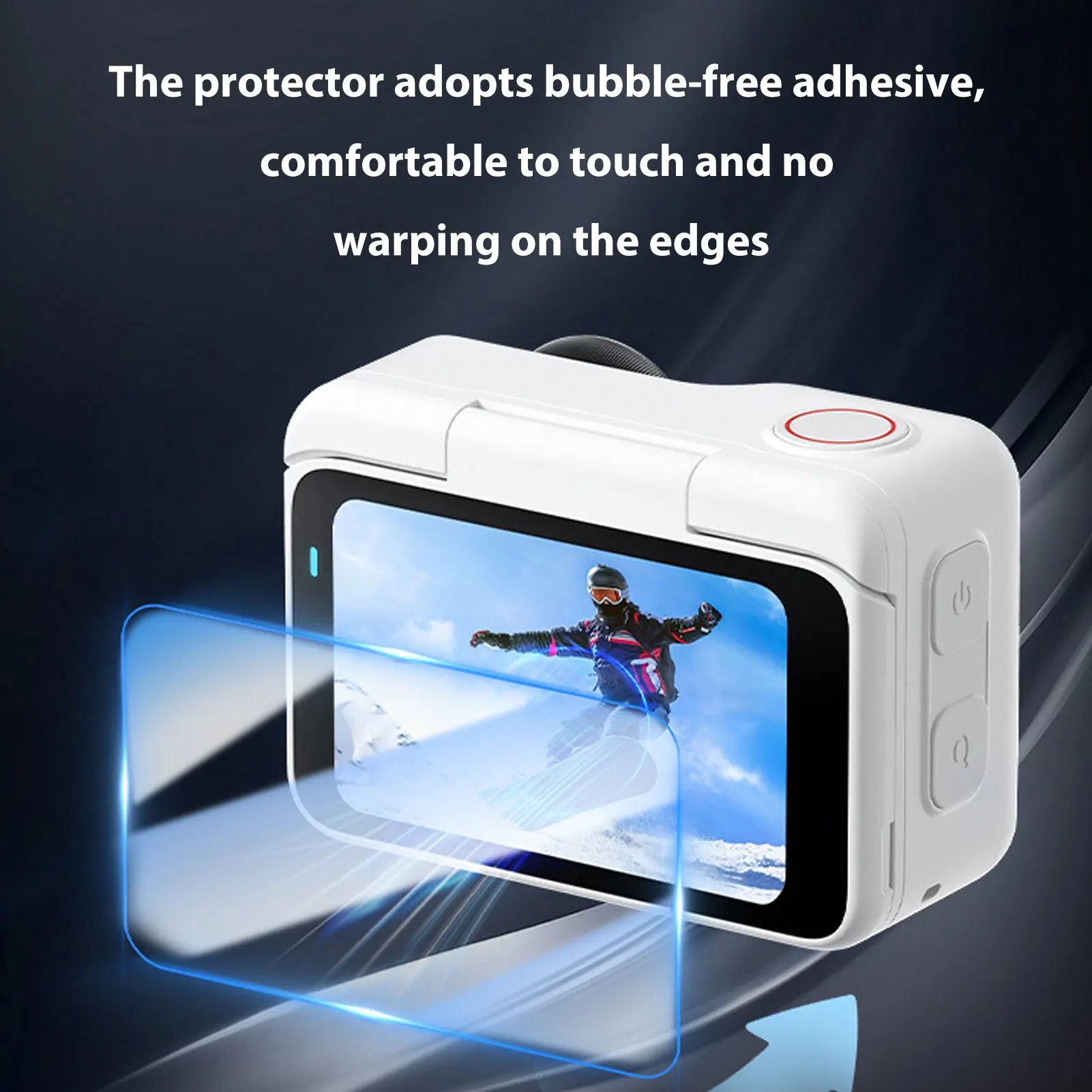 2 قطعة 9H المضادة للخدش طبقة رقيقة واقية كاميرا المضادة للبصمة حامي الشاشة ل Insta 360 الذهاب الترا الزجاج المقسى فيلم