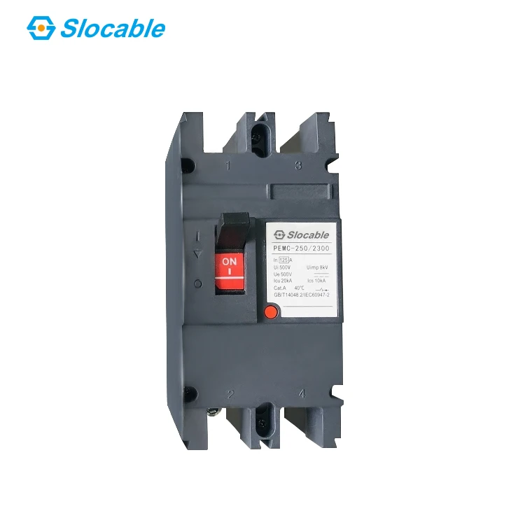 TUV CE CB SAA Certified 500V 1000V 2P 125A 250A DC MCCB Molded Case Circuit Breaker for Solar Battery System