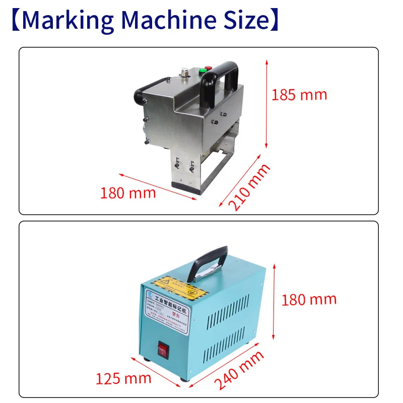 FCMARK UK30120 Portable Pneumatic VIN Dot Peen Marking Machine Handheld Chassis Number Metal Engraving Machinery for Engine