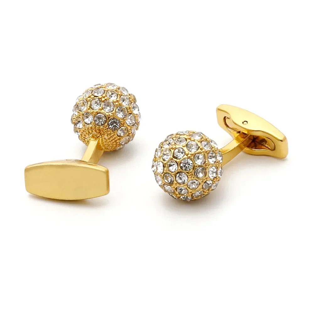 Spherical Cufflinks Luxury Set High Quality Fashion Men Couple Dating Wedding Travel Formal Dress Accessories