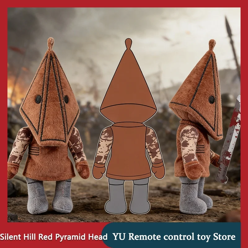 

Плюшевая кукла Silent Hill Red Pyramid Head, плюшевая игрушка по мотивам хоррор-игр, коллекционная игрушка в готическом стиле, подарок на Рождество, день рождения, детская игрушка