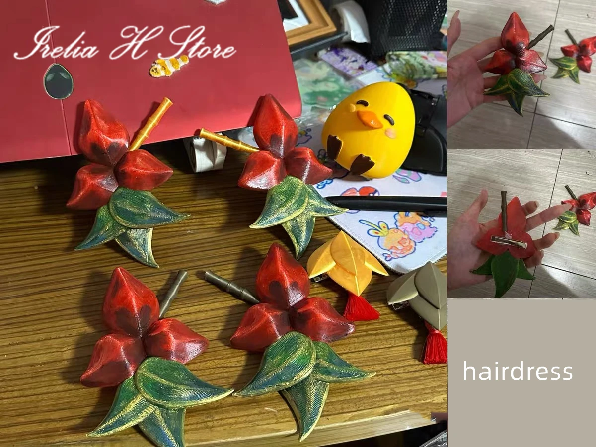 Irelia H Ahri LOL After Hours Spirit Blossom Springs Ahri's تصفيف الشعر دبابيس شعر السمك كرة الفرخ