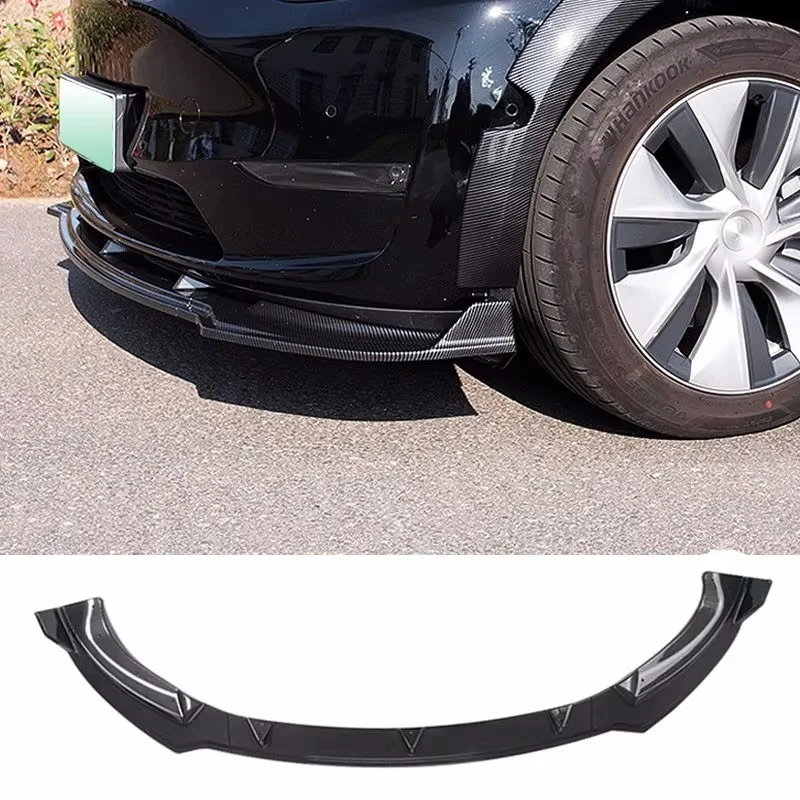 Diffusore paraurti labbro anteriore per Tesla Model Y 2021-2023 2024 deflettore Chin Guard Trim Styling Cover Body kit