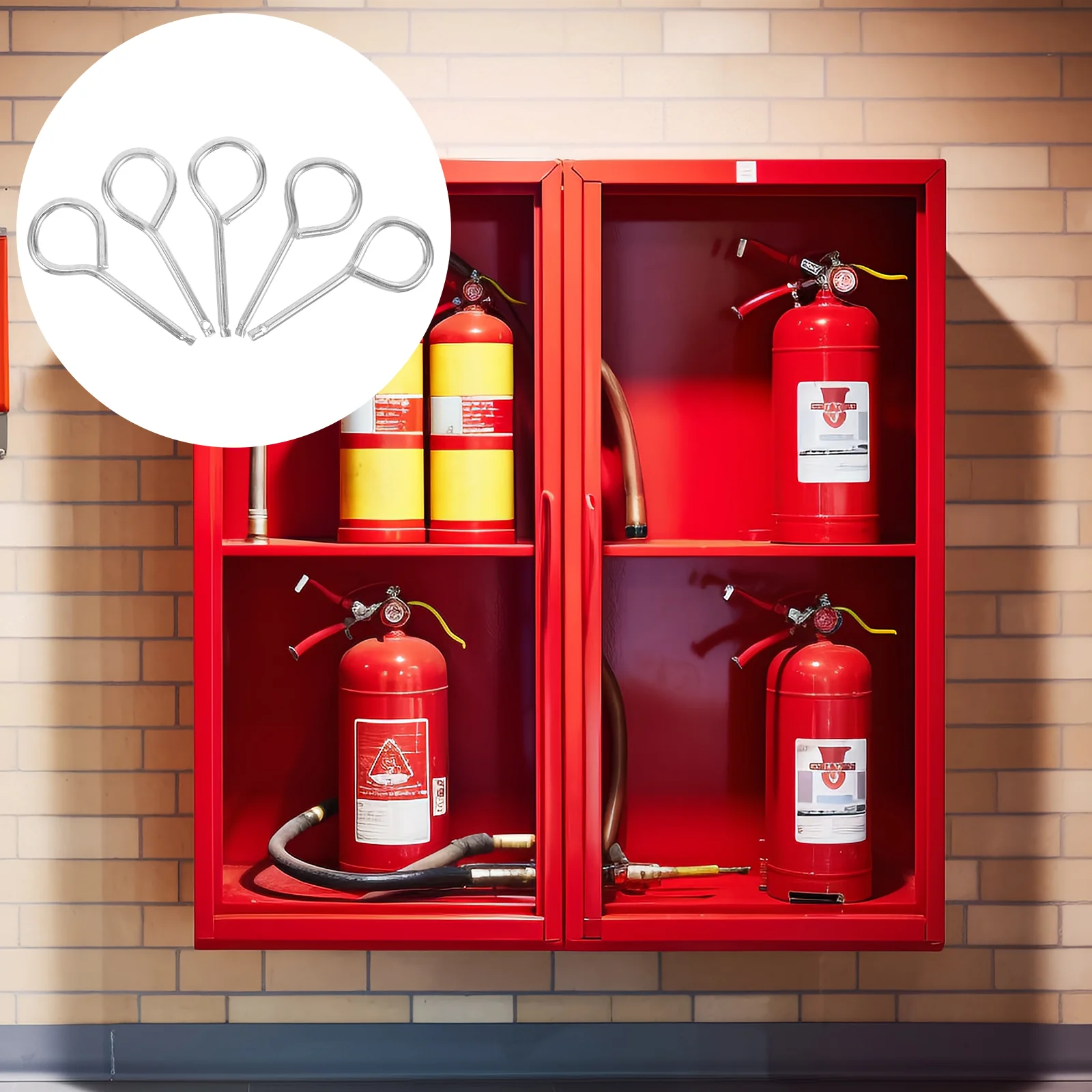 Auto Fire Extinguisher Latch Self-tapping Pull Pins for Extinguishers Extiguiser Hook