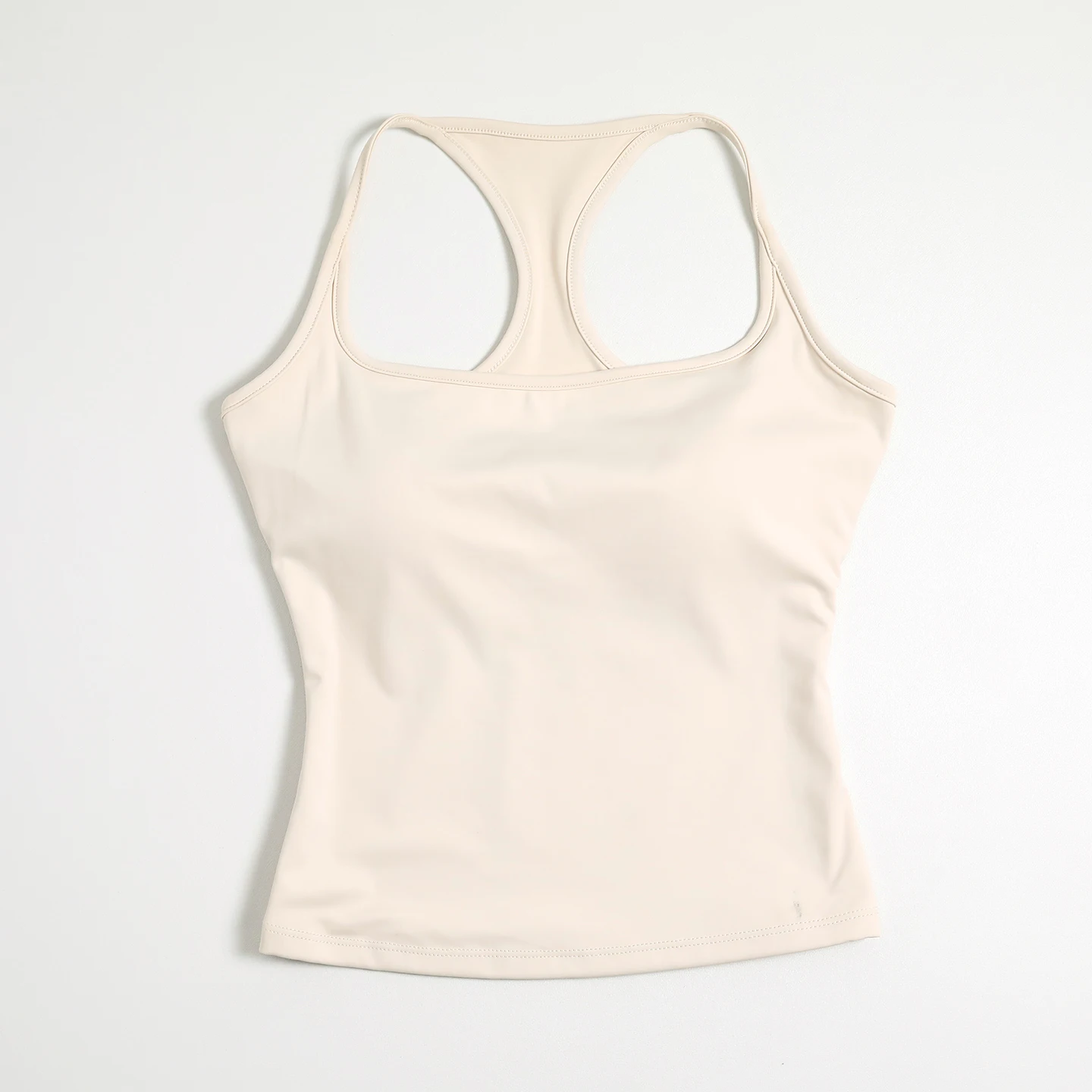 Women Thin Strap Racerback Yoga Tank Top Square Neck Slim Breathable Fitness Running Sports Vest
