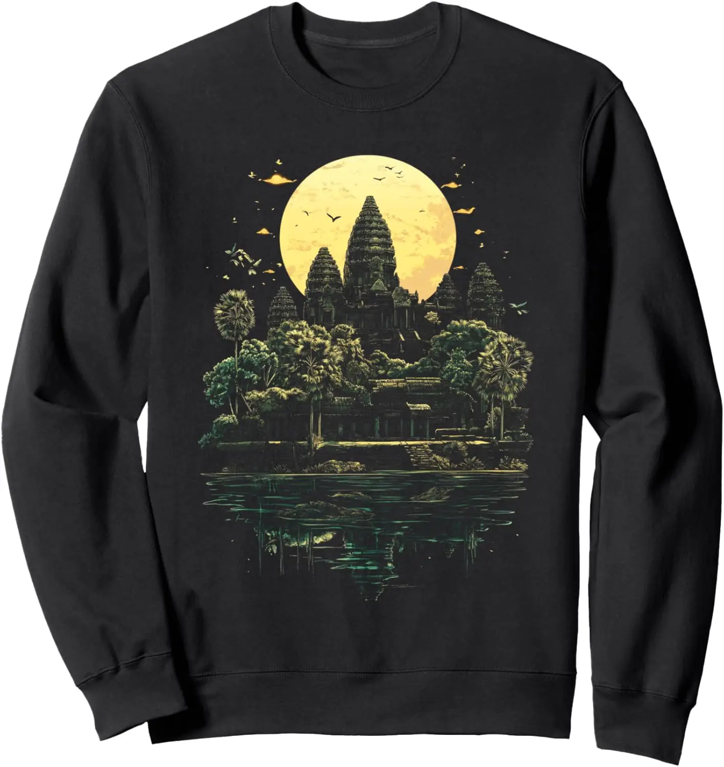 Cambodian Khmer Angkor Wat Mystical Jungle Ruins Sweatshirt