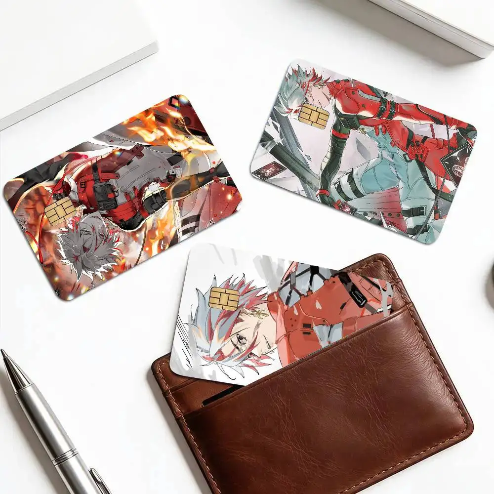 Wuthering Waves Game SCAR Card Sticker 4Pcs Credit Card Skin Anti Scratch Bank Debit Card Decal