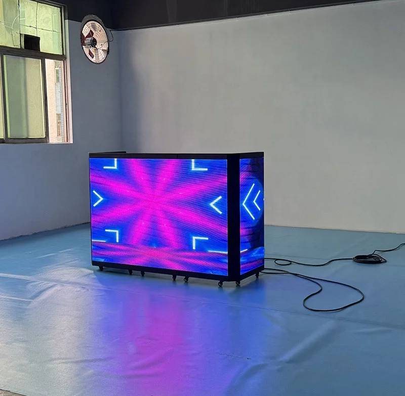 Portable Indoor Outdoor Foldable DJ Booth LED Display LED Screen for Electronic Music Festivals, Nightclubs and Parties