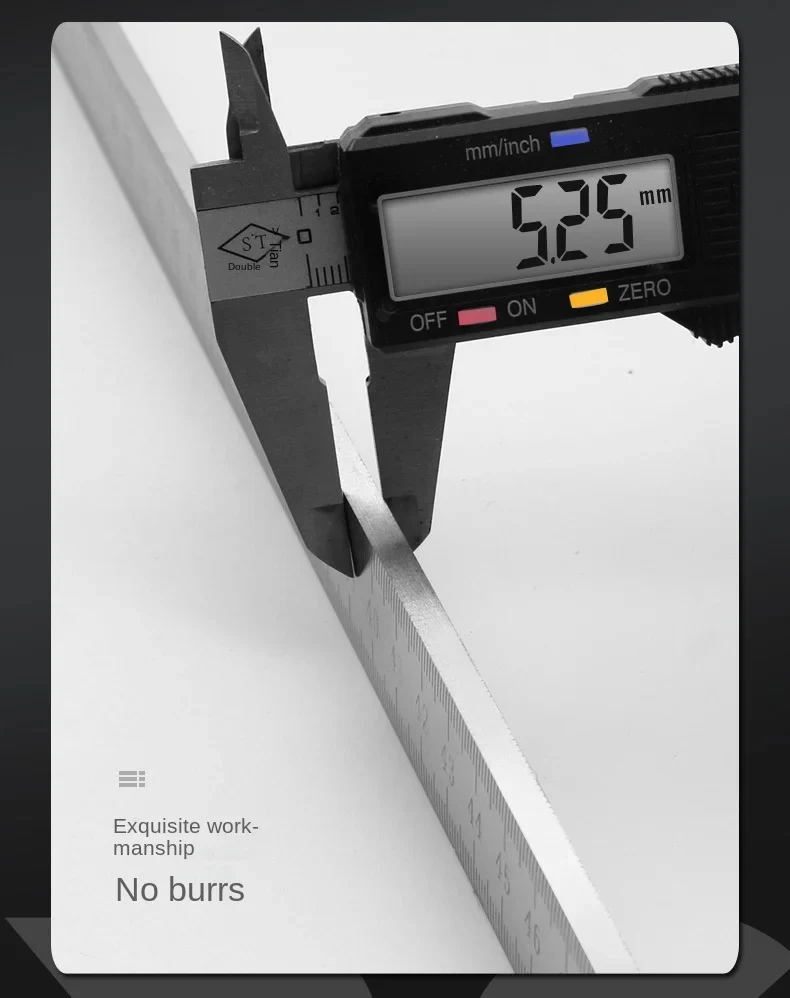 50cm Stainless Steel Ruler, Dual-Use Measuring Tool & Emergency Window Breaker, Professional Survival Lifesaver for Car view 4