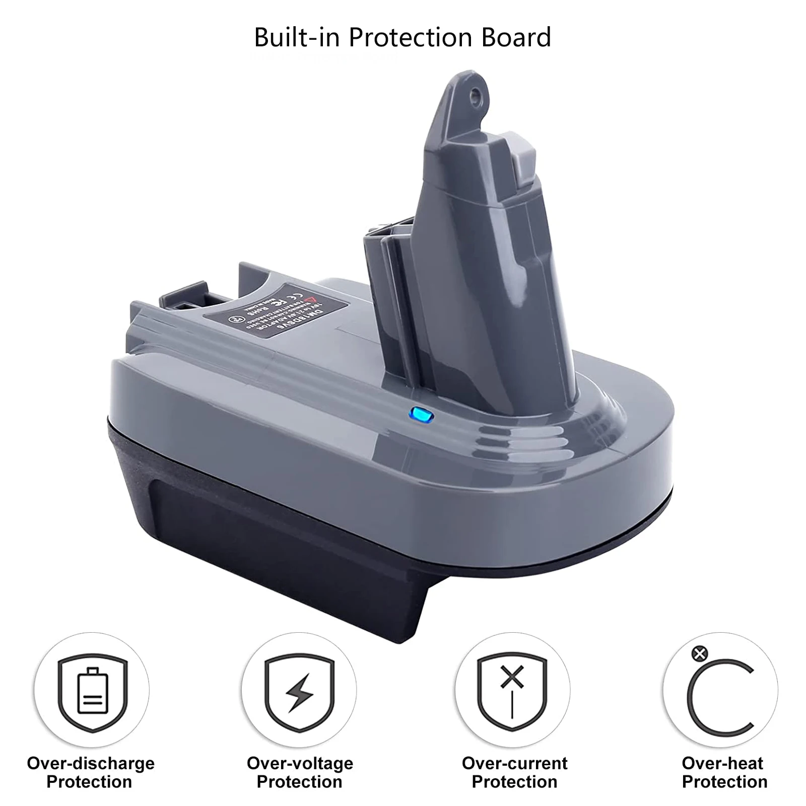 V6 Battery Adapter For Makita/Dewalt/Milwaukee 18V Li-ion Battery To For Dyson V6 Battery SV04 SV03 DC59 DC58 DC62