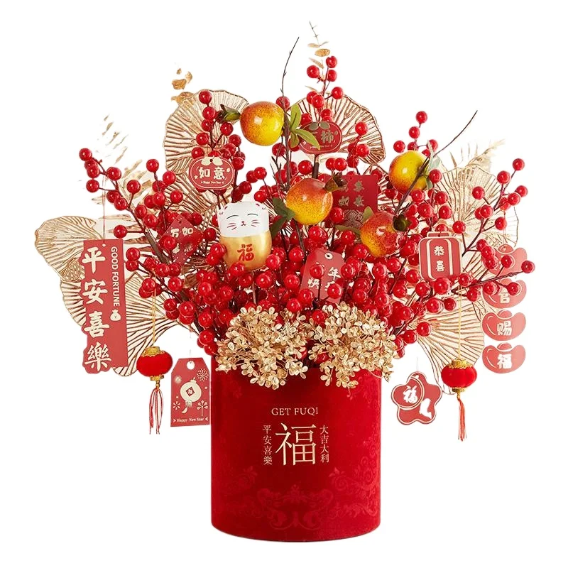 simulazione-bouquet-da-sposa-capodanno-benedizione-floreale-secchio-fortuna-frutta-frutta-rossa-composizione-floreale-decorazione-ornamento