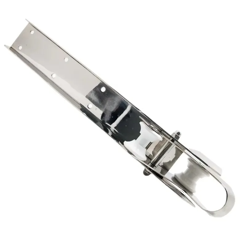 Marine grade single wheel steel plate anchor head roller stainless steel, suitable for ships, yachts, sailboats