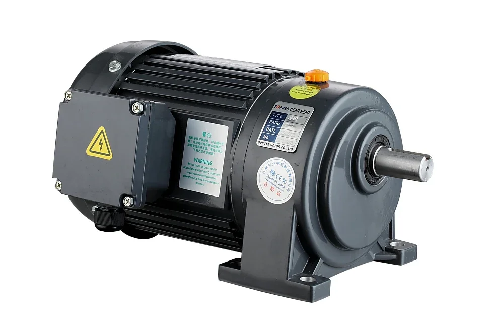 Single Phase Motor Geared 220V Speed Reducer with Brake Ratio 3-30