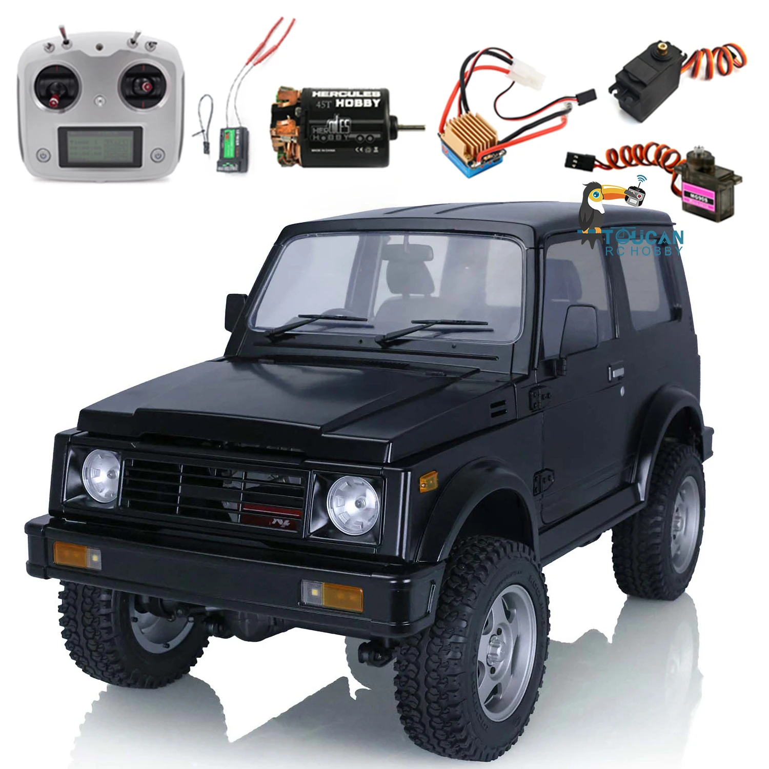 

Capo RC Crawler Car 1/6 SIXER1 Model Samurai I6S ESC Motor Light Radio THZH0511-SMT2