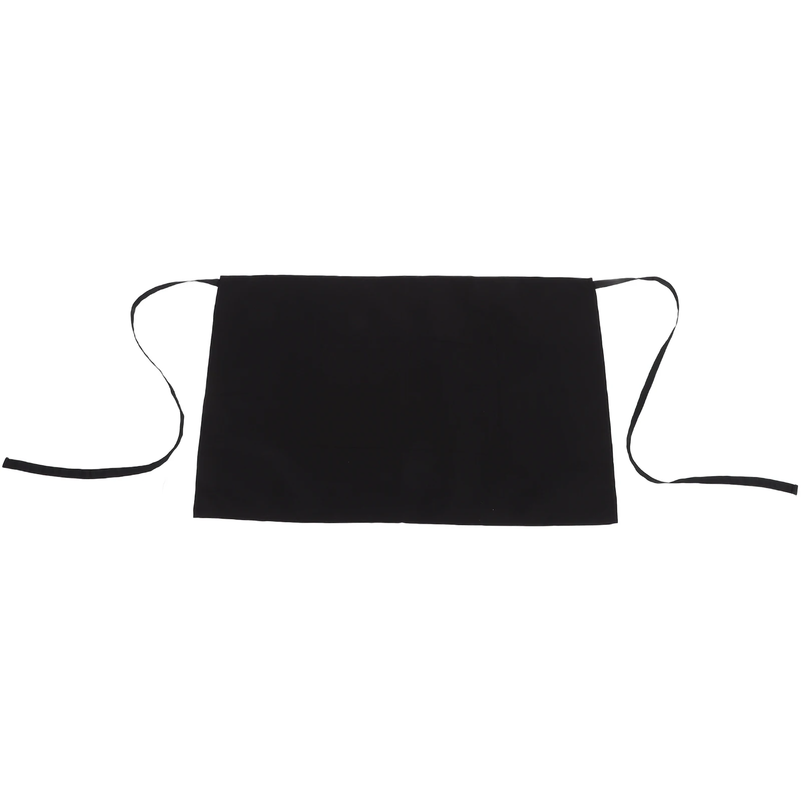 

Half-length Anti-fouling Black Cooking Apron Chef Server Waist Aprons Kitchen Supply Practical Cooking