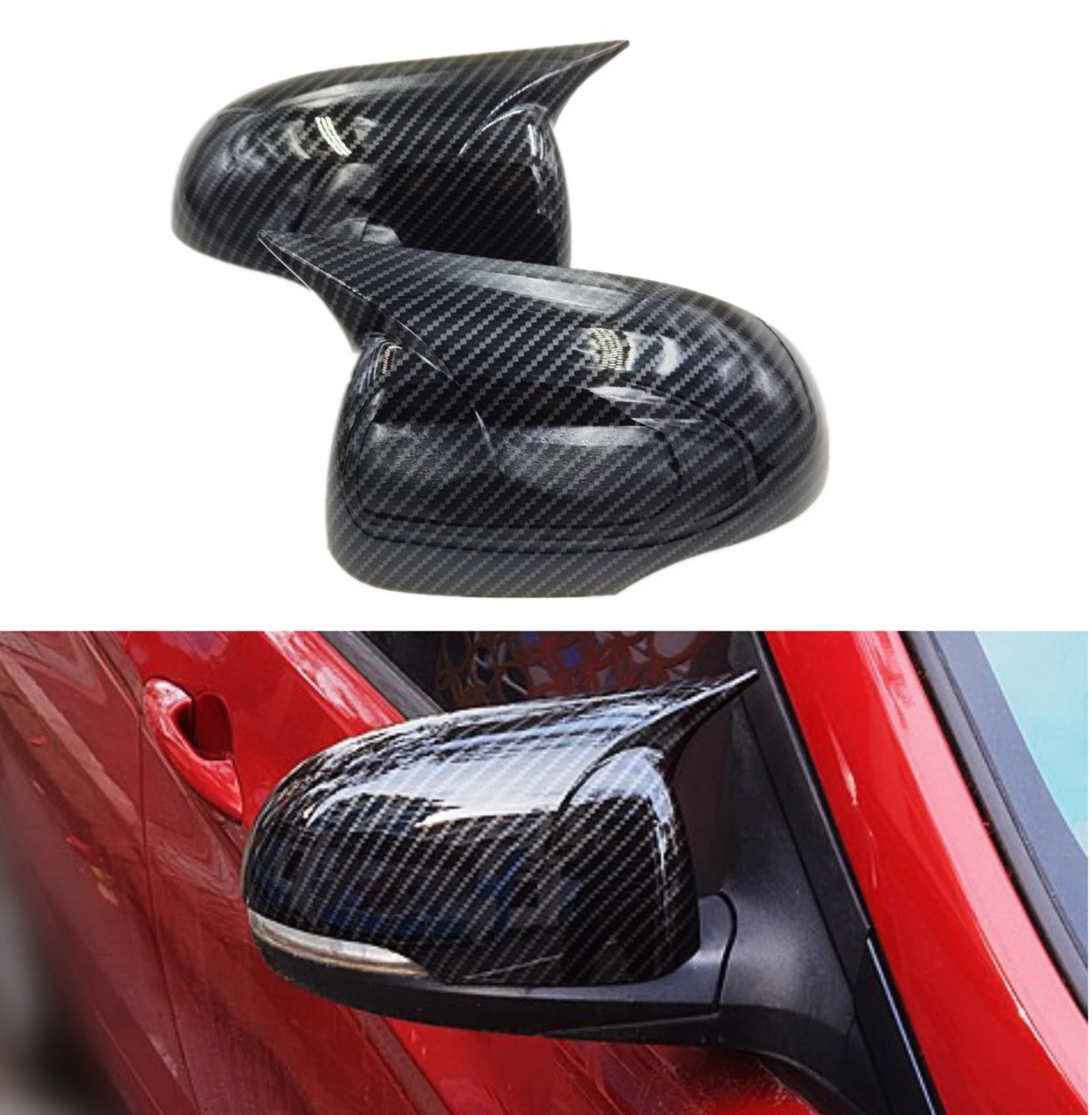 

Rearview Side Mirror Trim Cover For Hyundai Accent Solaris 2010-2021 Shell Sticker Car Styling Accessories Auto Part