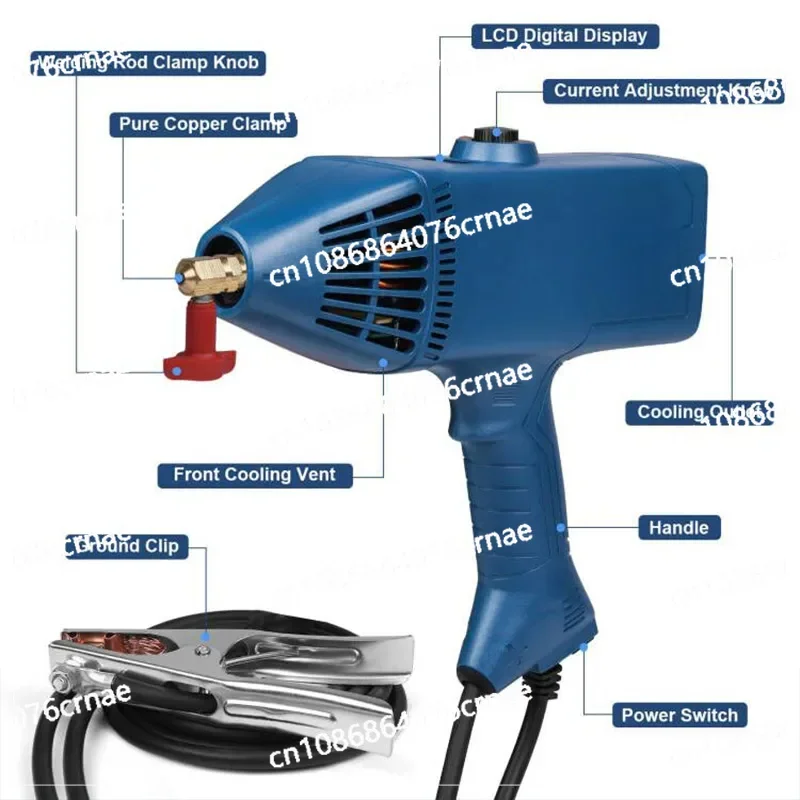 50/60HZ 220V 4500W Handheld Arc Welding Machine 2~14mm Welding Thickness Automatic Digital Current Adjustment Welder