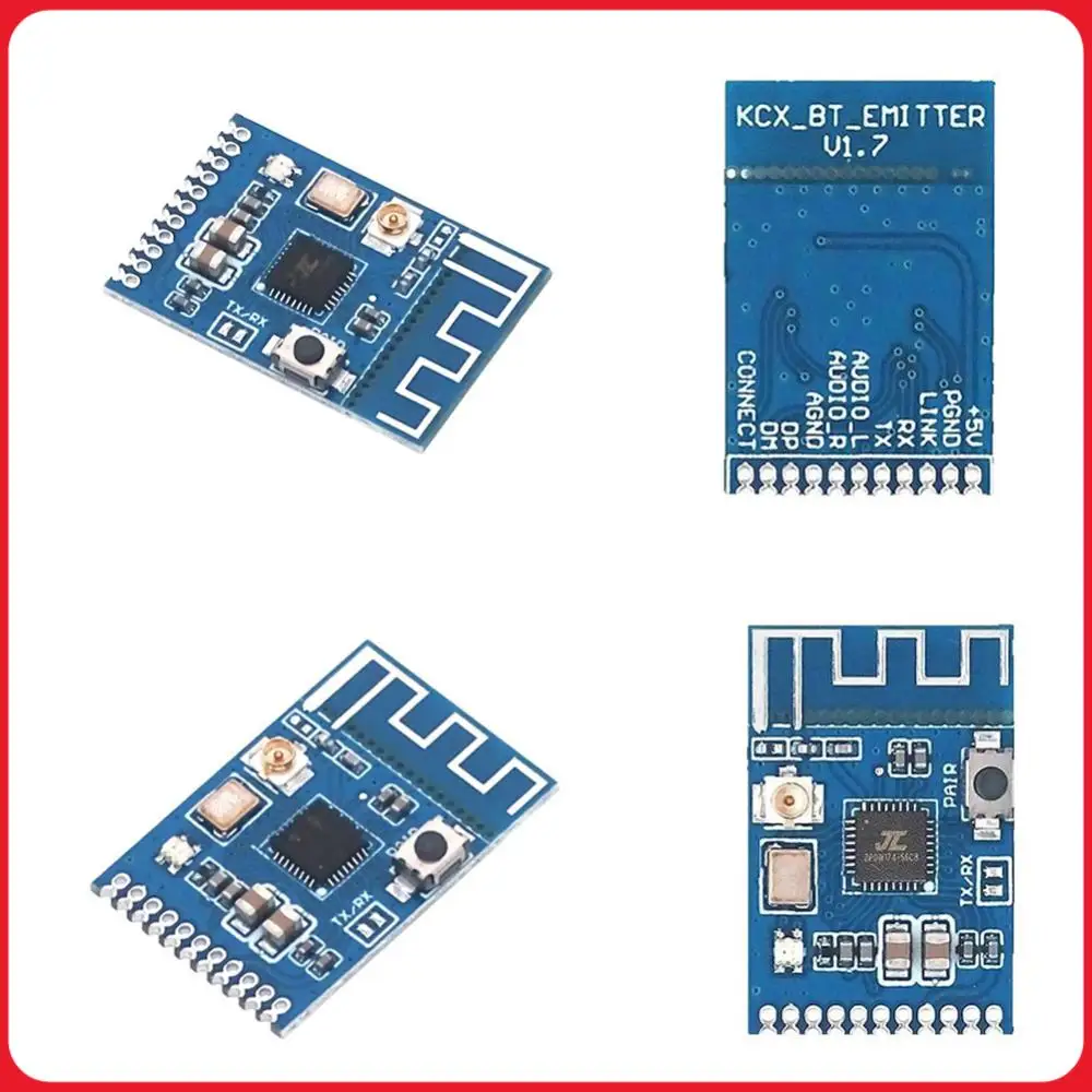 

KCX_EMITER Bluetooth-Compatible 5.3 Module Audio Transmitter Module Earphone Board Wireless Speaker Stereo Module