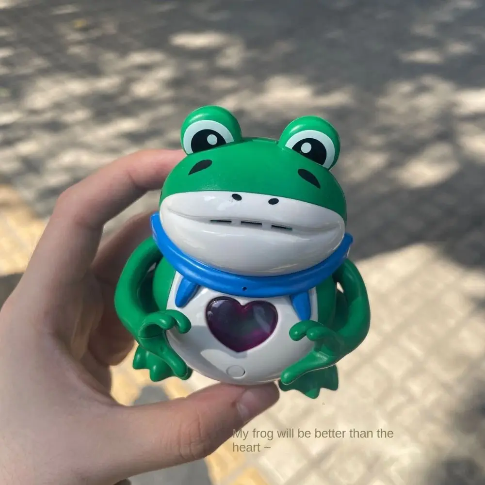 Cute Confession Frog Flash Sound Toys Talking I Love You Heart Frog Flash Model Luminous Valentine's Day Gift