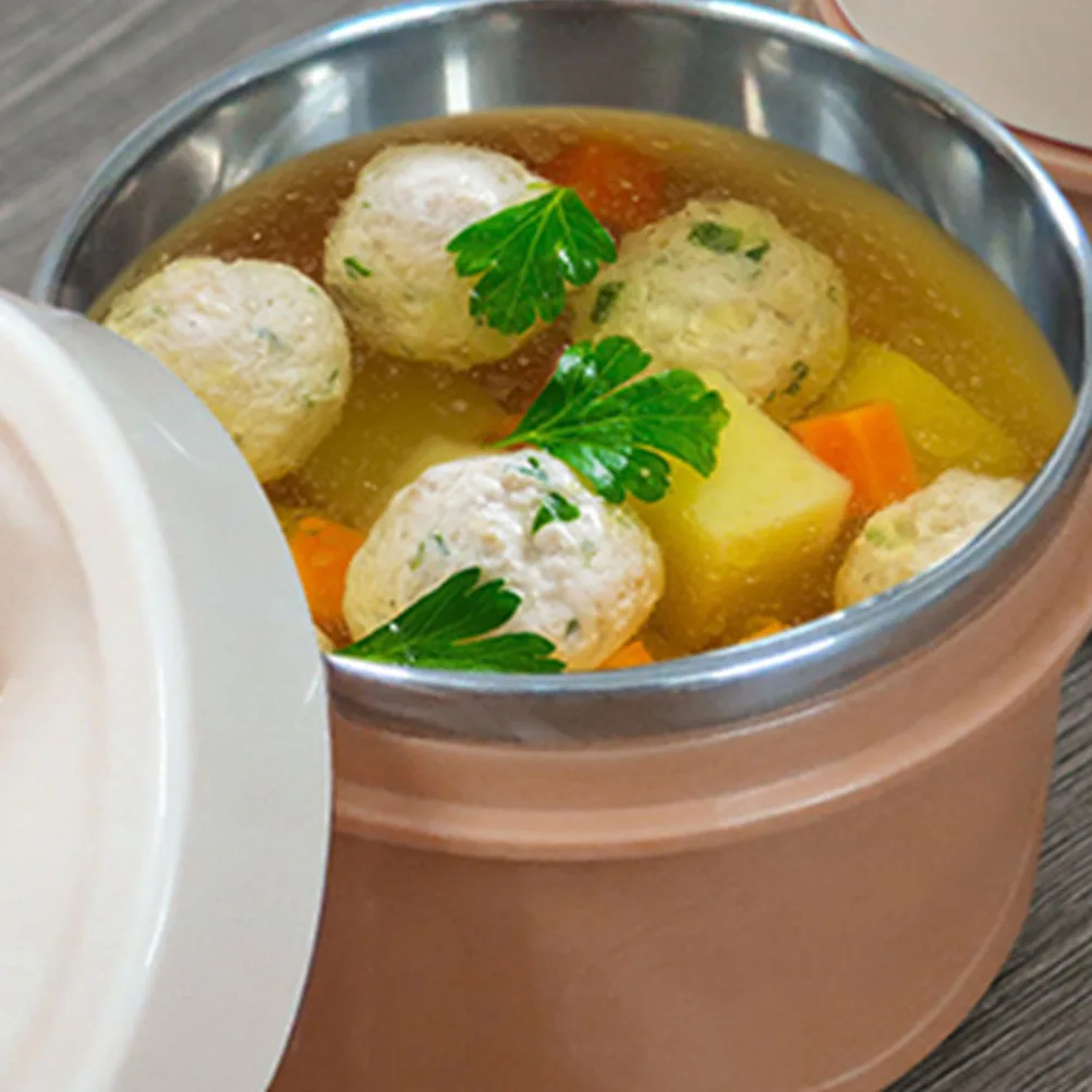 

Stainless Steel Vacuum Thermal Soup Cup Leak Proof Portable Insulated Food Box for Kids Travel Work Kids Lunch Container