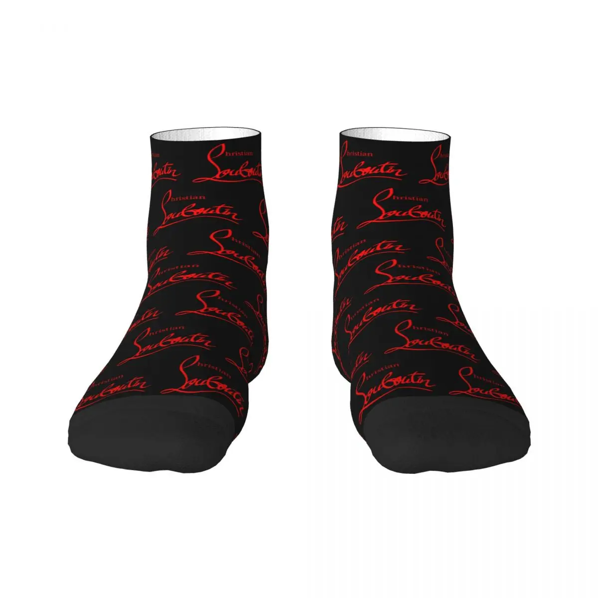 custom Christians High Heels Dress Socks Men Women Warm Funny Novelty Louboutins Crew Socks