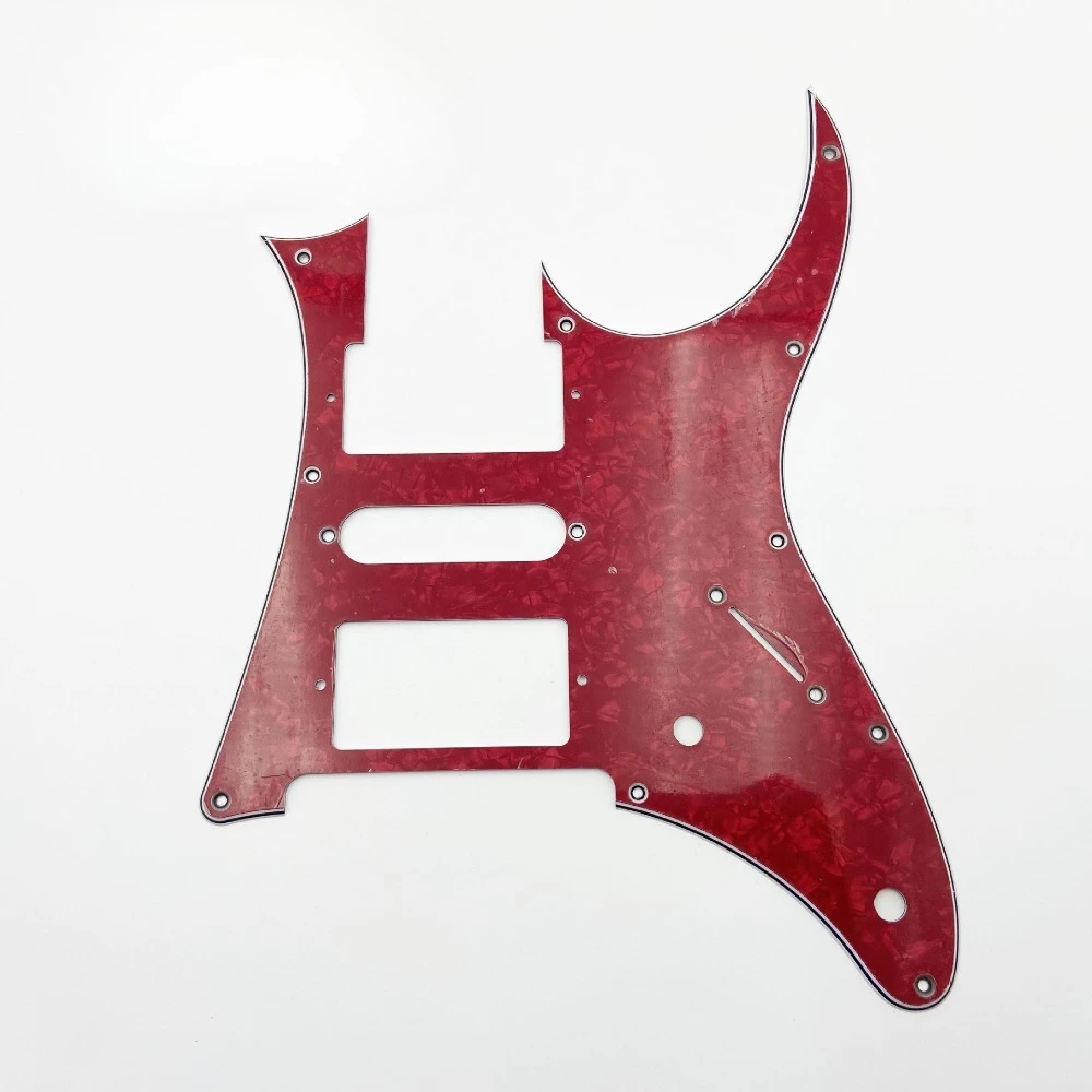 HSH Pearl Pickguard for Ibanez 7V Guitar, Front Protection Cover with Pearloid Finish