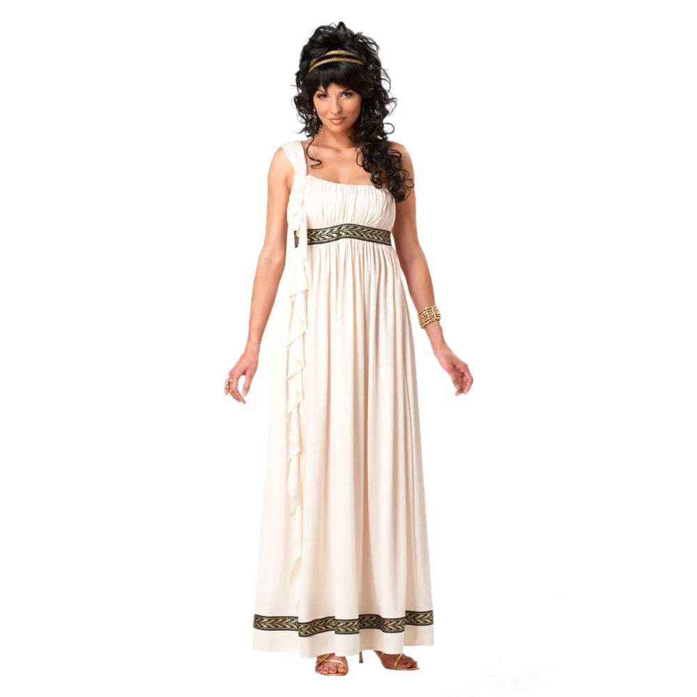 Costume de gladiateur romain pour adultes, costume d'Halloween, déesse grecque, couples trempés pour la fête de carnaval, prairie, Égypte, Grèce