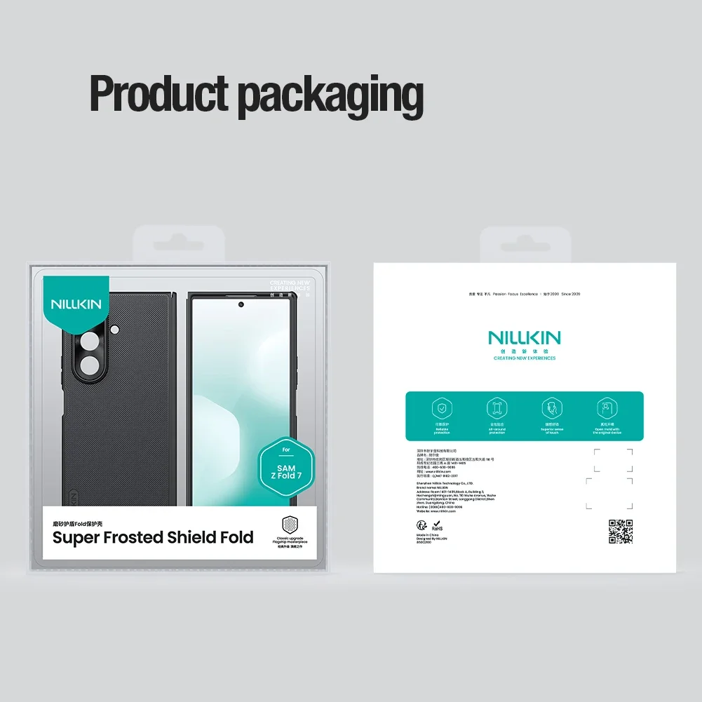 Etui Nillkin na telefon Samsung Galaxy Z Fold 7, ultracienkie, matowe, wykonane z TPU + PC, odporne na odciski palców i wstrząsy. — zdjęcie produktu 6