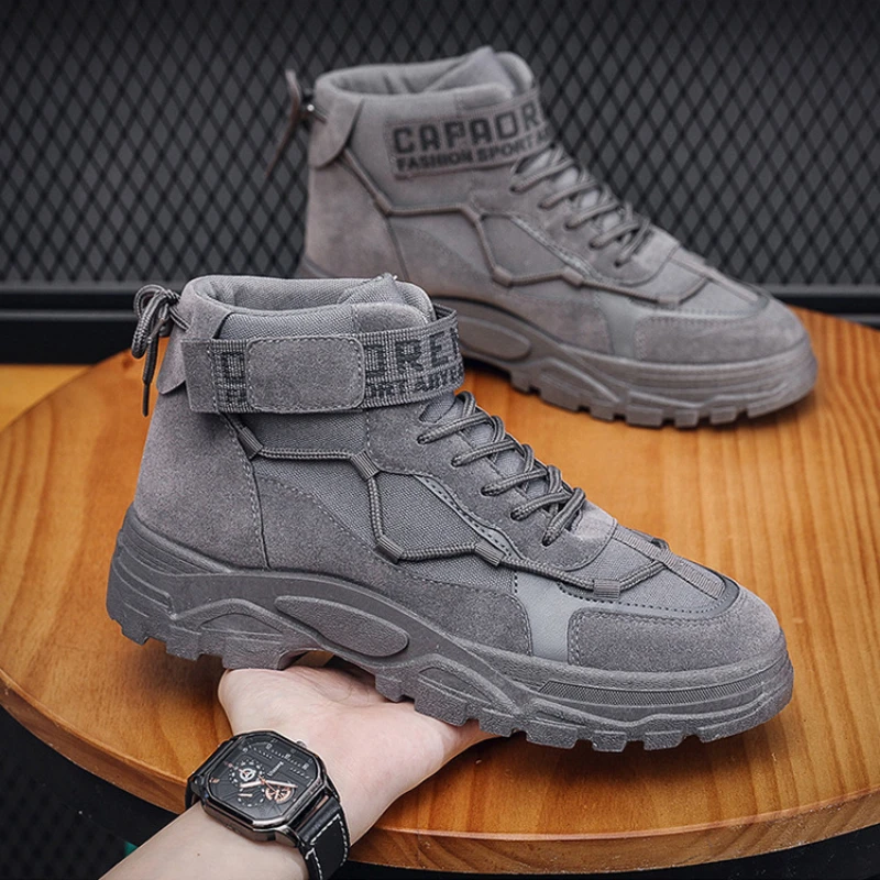 Men Boots Outdoor Hiking Shoe Tactical Military Combat Boot Light Non-slip Man Desert Ankle Boot Hiking Walk Shoe Bota Masculina