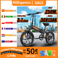 ENGWE Folding Electric Bike 250W Brushless Motor 36V13Ah Lithium Battery E-bike Dual Disc Brake Max 100km Range Electric Bicycle