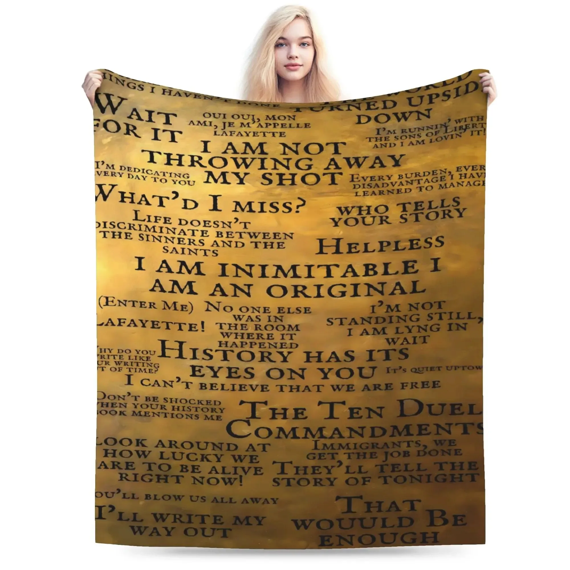 

Мягкие теплые пледы Hamiltons the Musical, детские плюшевые пледы с принтом, фланелевые покрывала для улицы, накидки на диван и кровать