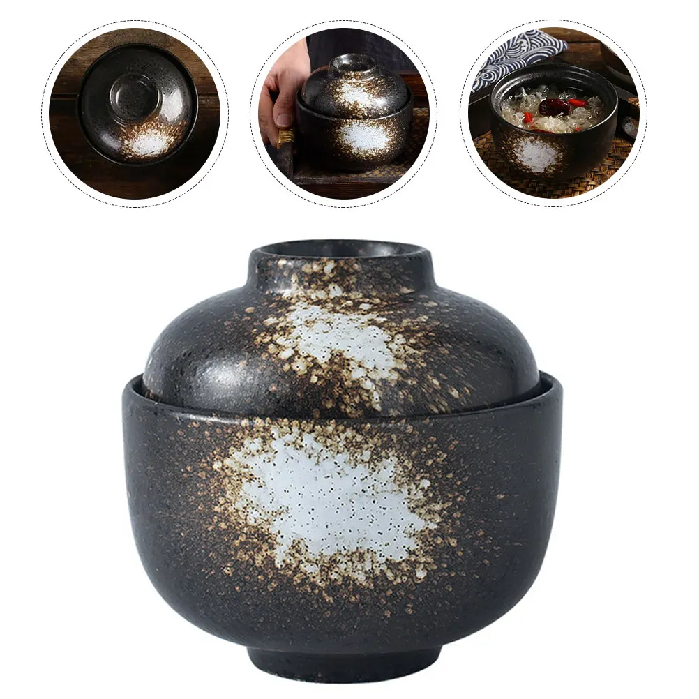 

Stew Pot Ceramic Steamer Soup Ramekins Glass Steamed Egg Bowl Korean Dessert Bowls