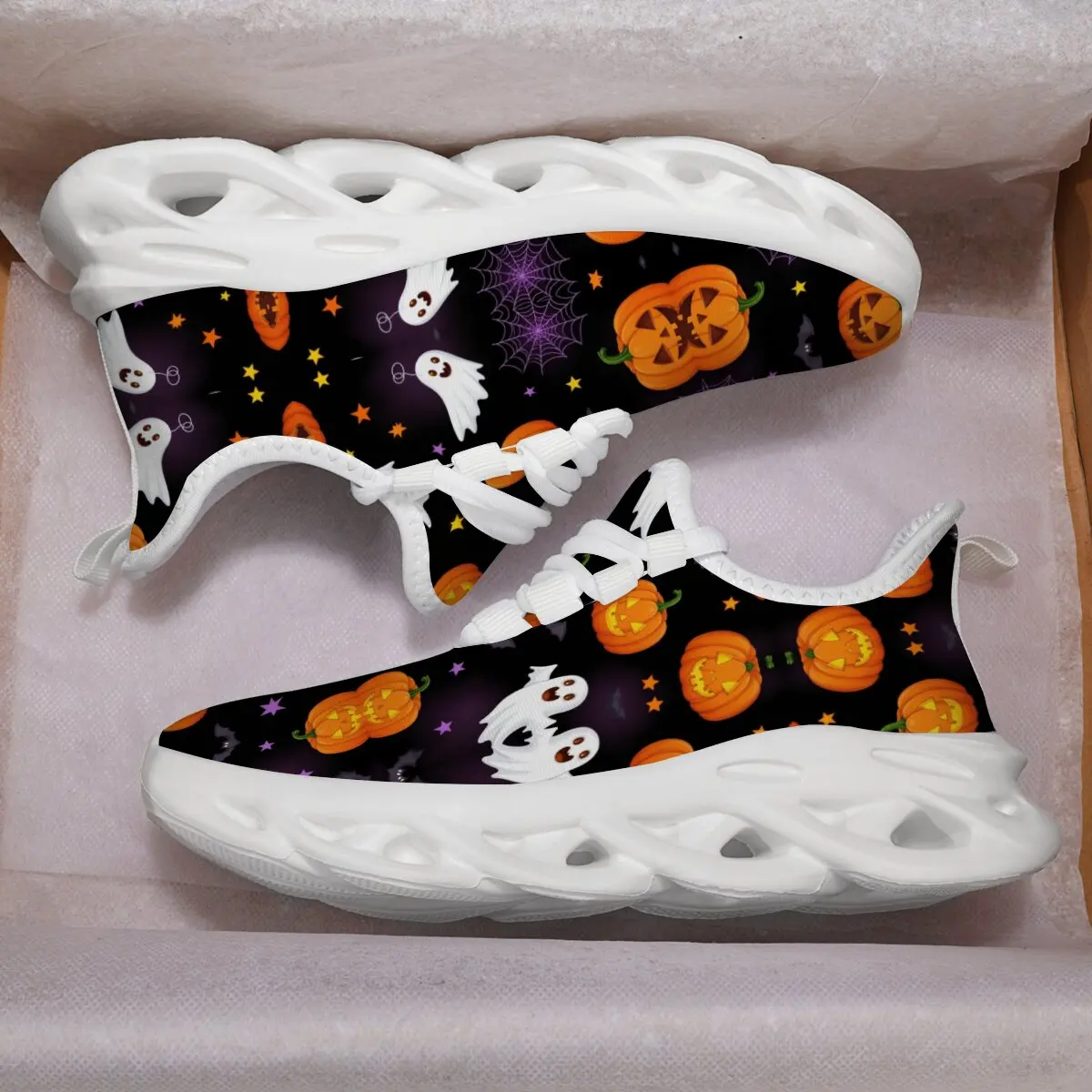 أحذية أطفال أحذية رياضية رجالية برباط أحذية مسطحة للأولاد أحذية الهالوين على شكل جمجمة شبكية قابلة للتنفس أحذية رياضية للتنس أحذية رياضية للفتيات #4