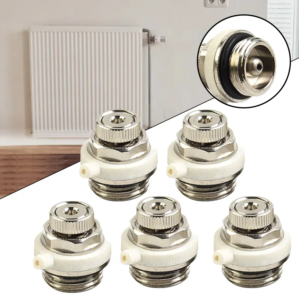 Easy Replacement Radiator Valve, Compatible with 1/2 Threaded Radiators, Swelling Discs, Auto Venting, Prevents Leakage 1235pcs