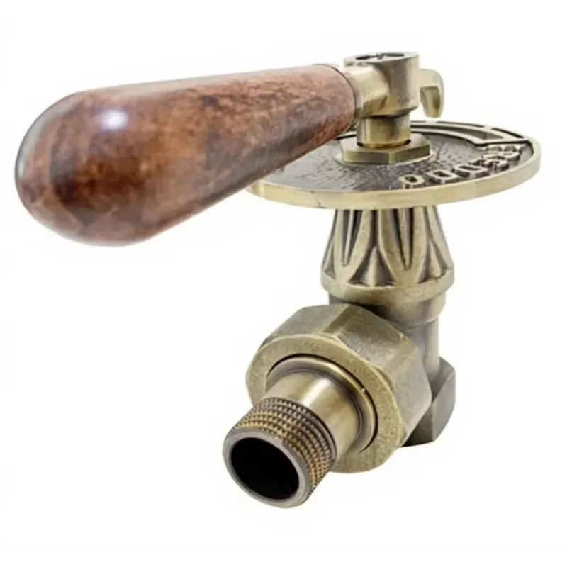 Manual Cast  Radiator Valves Antique Brass Classic Traditional Radiator Valves Used for Heating Switch Control