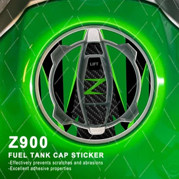 Für Kawasaki Z900 z900 2023 2024 3D Gel Motorrad Tank pad Tankdeckel Aufkleber Kraftstoff Tank Dekorative Aufkleber
