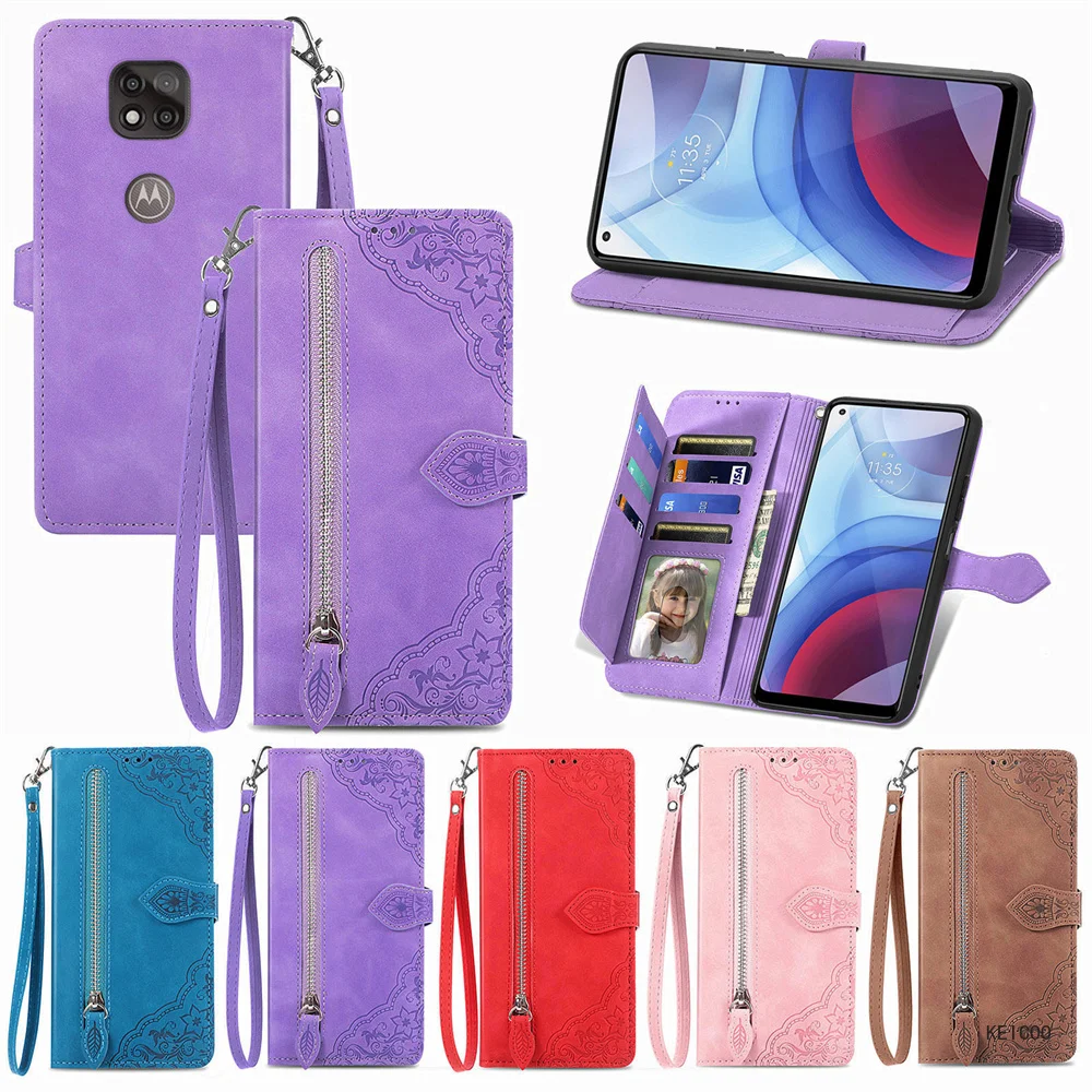 Stand Card Insert Phone Case for Motorola Moto G Stylus Pro Power (2021) 2020  Protection Shell Wallet Clip  Cover