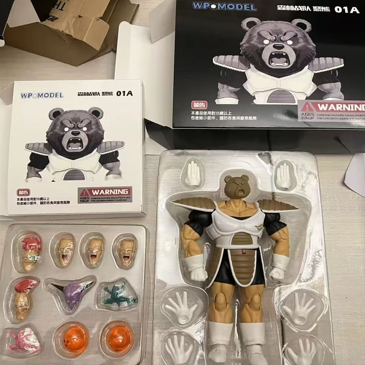 

In Stock Dragon Ball Z WP Model SHF The Furious Bear Recoome Special Forces Team Anime Figures Toy Model Collector Hobby Gift