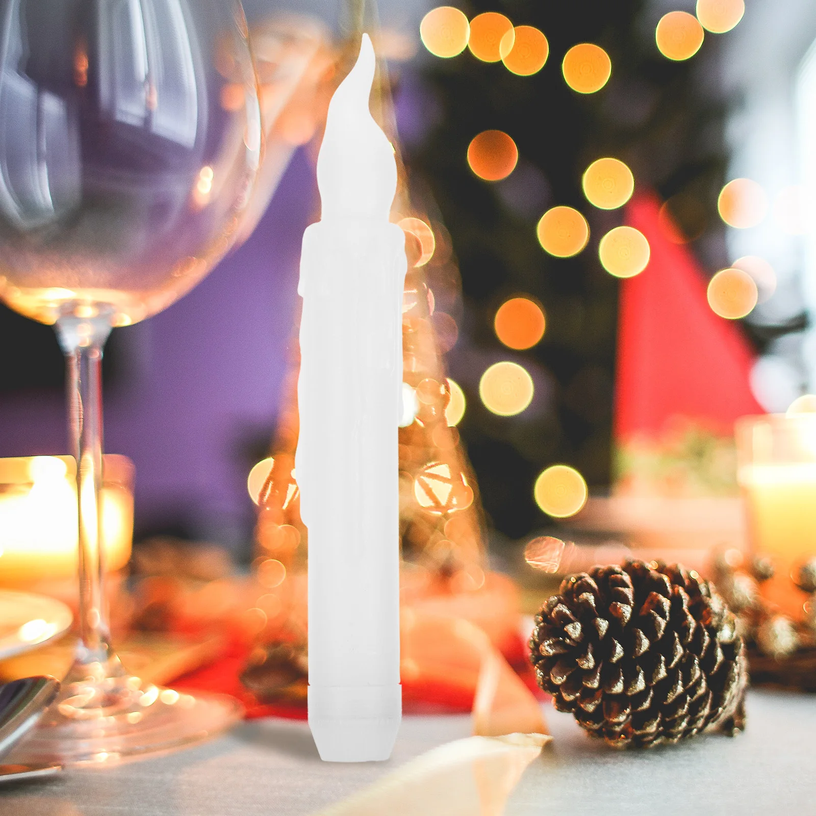 

6pcs Long Strip Led Electronic Christmas Decorations Xmas Light Luminous Decor Tabletop Light For Home Bedroom