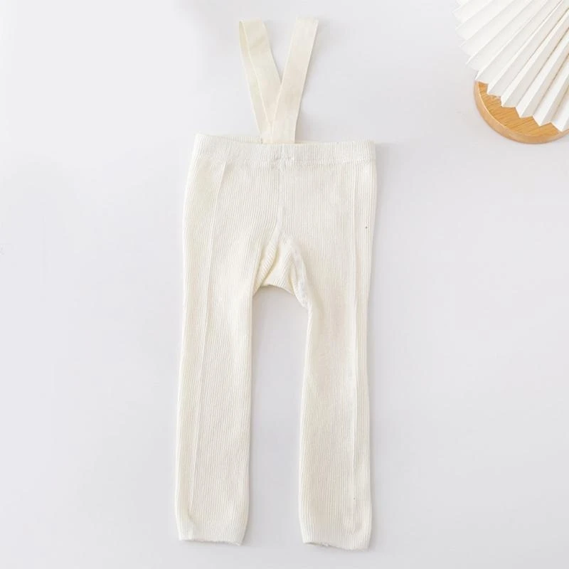 J15U 0-3 Toddler Knitted Leggings Stretchy Tights Baby Suspenders Warmth Accessories - view 6