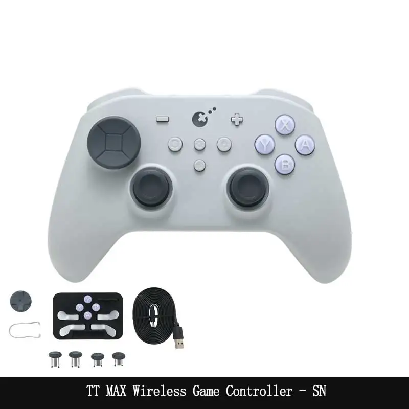 GuliKit TT MAX draadloze gamecontroller, gamepad met in spanning verstelbare TMR-joysticks voor Switch 1/2 PC Windows Android iOS