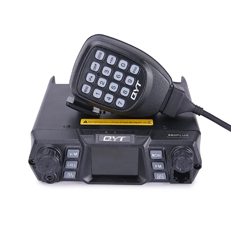 75 Вт KT-980Plus Мобильное радио высокой мощности с двухдиапазонным VHF UHF цветным экраном дальнего действия 30 км