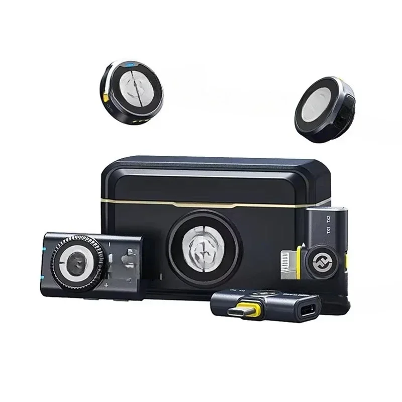 

Professional Portable Wireless Lavalier Microphone 300m Range Noise Cancellation 30h Battery 3.5mm