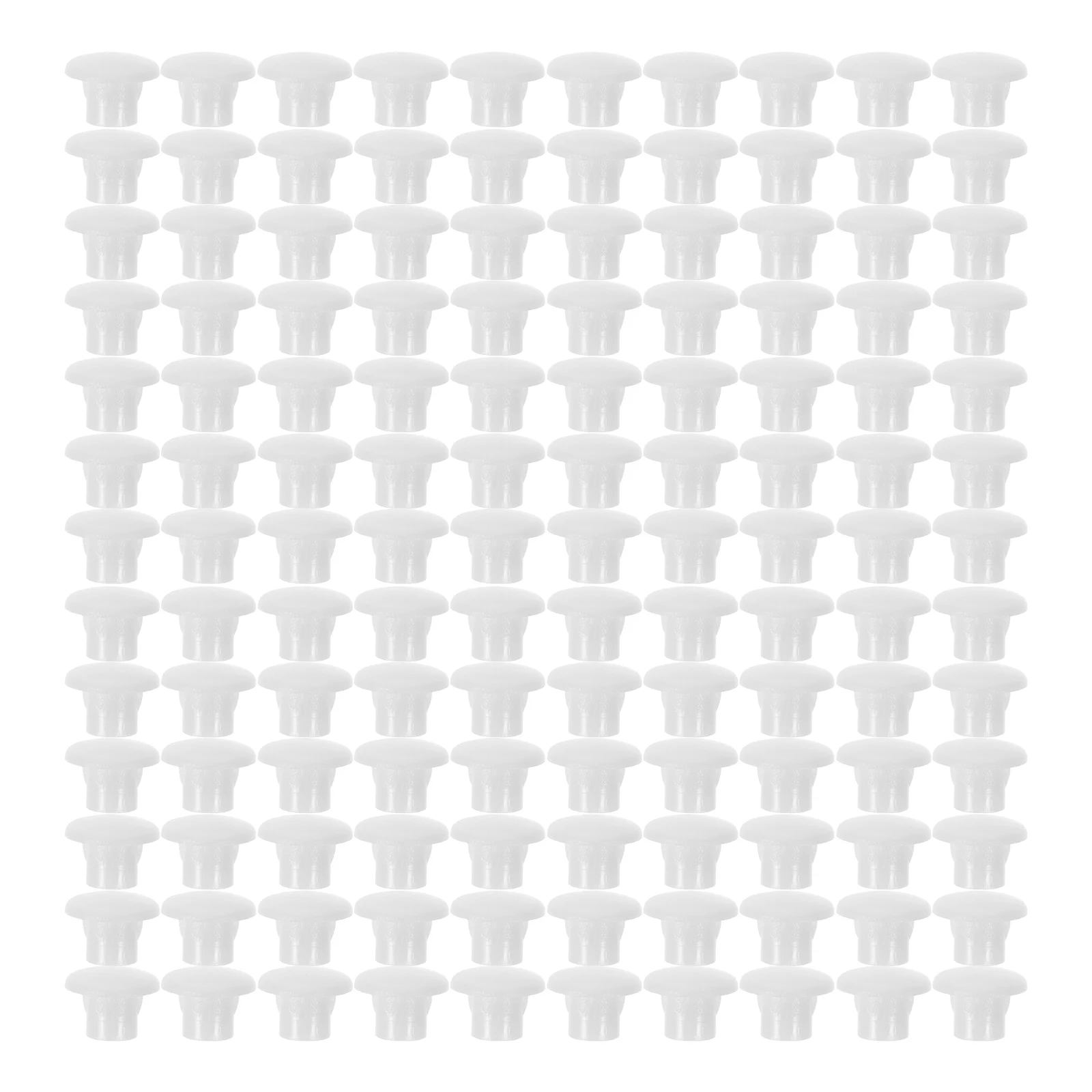 

500 Pcs Furniture Plastic Breathable Hole Cover Cabinet Door Chimney Bed Rail Holes Covers Plugs White